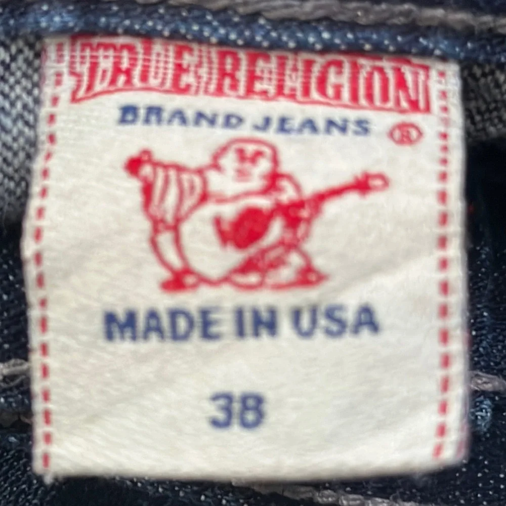 True religion blue jeans size 38